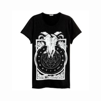 T-shirt with Printed Design